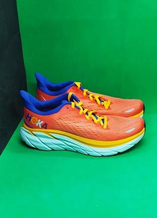 Кроссовки для бега hoka one one clifton 8 st pack orange (1119394-fbln) оригинал