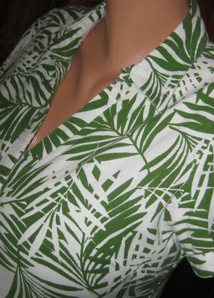Летняя натуральная блуза рубашка лен+вискоза в идеале