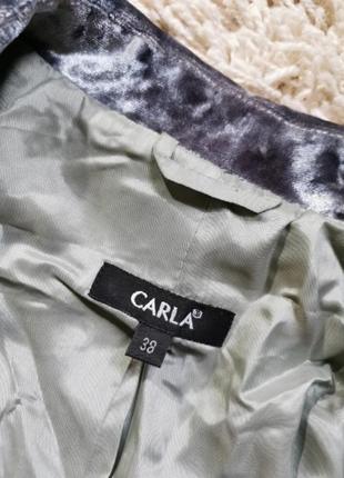 Шикарный пиджак жакет серебристый бархат на пуговицах carla9 фото