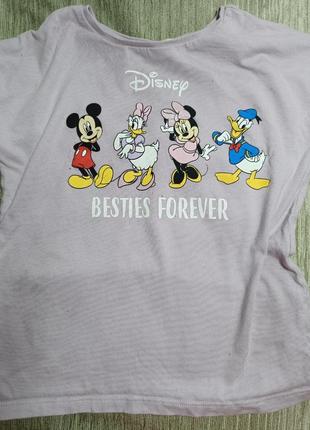 Детская футболка для девочки с принтом disney сиреневая 5 лет. футболка для девочек