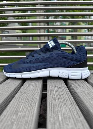 Лёгкие синие кроссовки nike free run сині літні кросівки nike free run в сіточку кросівки найк2 фото