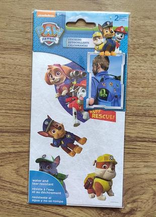 Дитячі стікери для рюкзака портфеля щенячий патруль маршал гонщик кримез скай,рокі