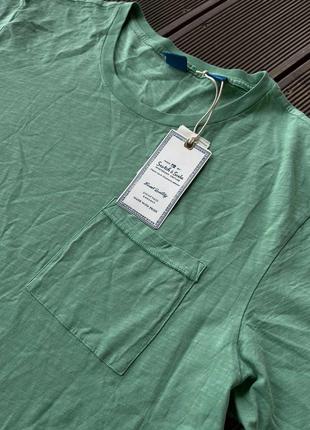 Зеленая футболка оверсайз от scotch&soda l-xxl2 фото