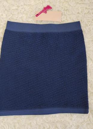 Стильная фактурная мини юбка-бюбка tally weijl, р.xs-m2 фото