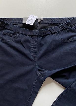 Eur 46 xxl джинсы брюки джинсы на резинке высокие стрейчевые облегающие7 фото