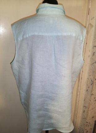 Льняная-100% лён,лаконичная блузка,бохо,большого размера,hampton republic kappahi4 фото