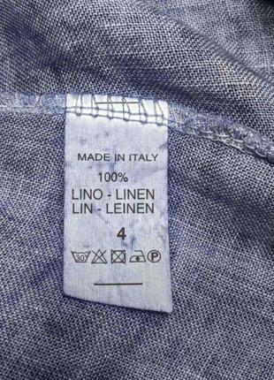 Итальянские брюки из льна с трикотажным поясом3 фото