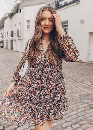 Платье платье zara в цветы