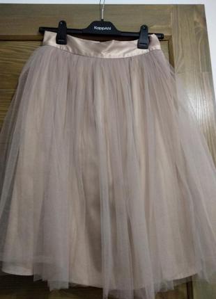 Фатиновая юбка, цвет капучино1 фото