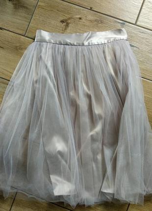 Фатиновая юбка, цвет капучино3 фото