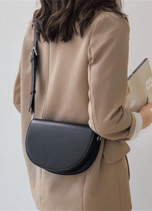 Модная женская сумка. сумка седло женская стильная. сумочка из эко кожи полукруглая5 фото