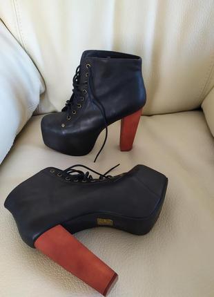 Ботинки кожаные сапоги jeffrey campbell оригинал