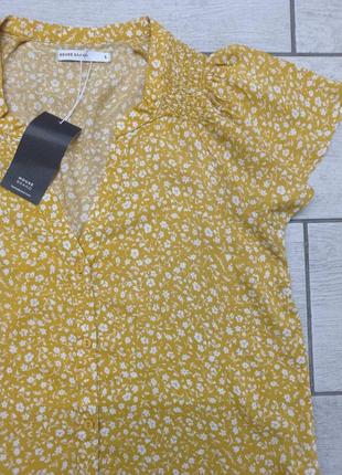 Блузка с цветочным принтом из вискозы house - s, m, l, xl7 фото