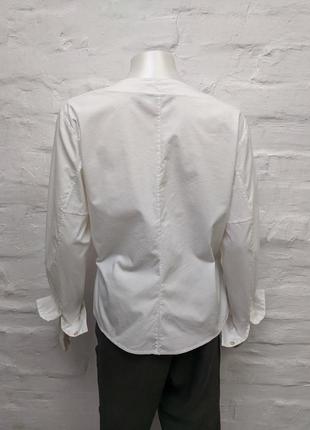 Derek lam new york элегантная стильная рубашка из плотного хлопка4 фото