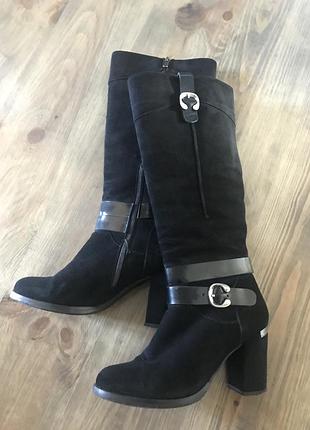 Сапоги замшевые деми belali 37р.