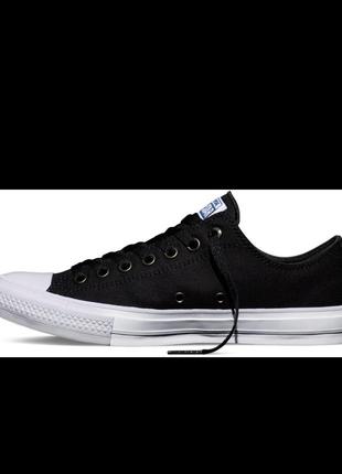 Кеди converse lunarlon black chuck taylor 2 low all star ii3 фото