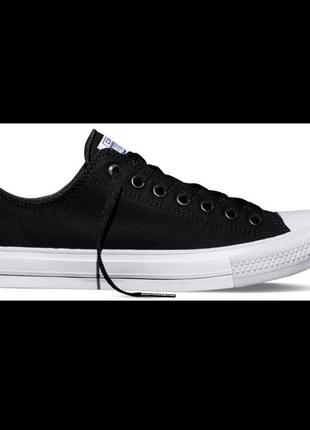 Кеди converse lunarlon black chuck taylor 2 low all star ii6 фото