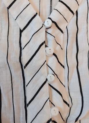 Стильльная льняная блуза топ от kelly felder3 фото