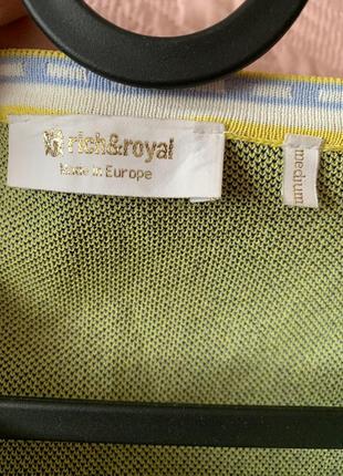 Rich&amp;royal яскрава синьо жовта кофта кардиган premium вишиванка6 фото