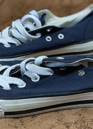 Dunlop кеды синие с белым, женские кеды, кроссовки синие6 фото
