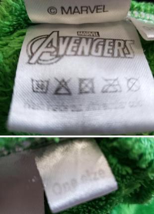 Банний халат marvel халк теплий плюшевий піжама костюм оксамит для сну original one size6 фото