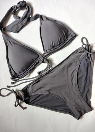 10-12 потрясающий раздельный купальник бикини треугольные чашки на в-с