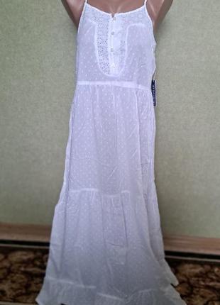 Белый пляжный сарафан платье прошва2 фото