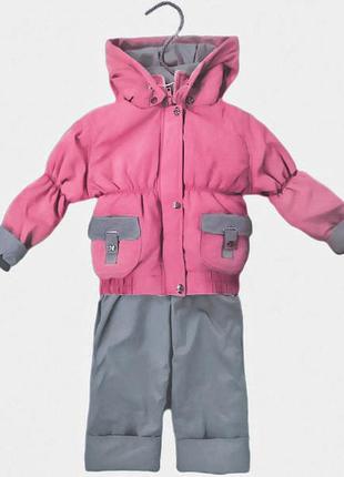 98 (104) 3-3 роки демісезонний комбінезон куртка та штани для дівчинки дитячий роздільний весна осінь 3013 а