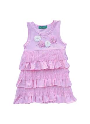 Літня сукня з воланами 1401-034