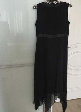 Чёрное летнее платье, разм. s2 фото
