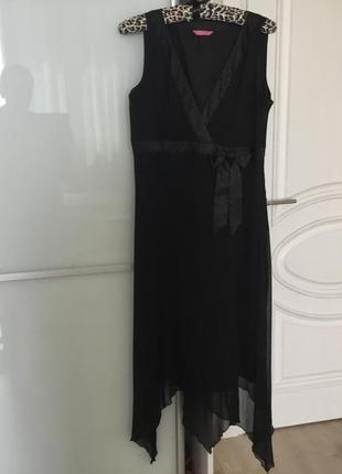 Чёрное летнее платье, разм. s