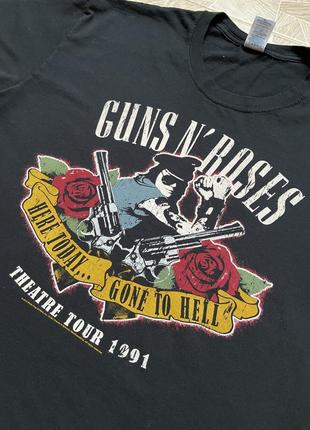 Rare vintage guns n roses theatre tour 1991 tee slipknot iron maiden metallica2 фото