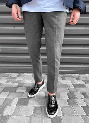 Серое класичничное брюки брюки болевые размеры серые классические брюки брюки в больших размерах