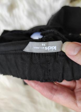 Штаны, джинсы, джоггеры, девочка,3 года, 98 см, lindex, черные, паетк6 фото