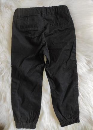 Штаны, джинсы, джоггеры, девочка,3 года, 98 см, lindex, черные, паетк4 фото