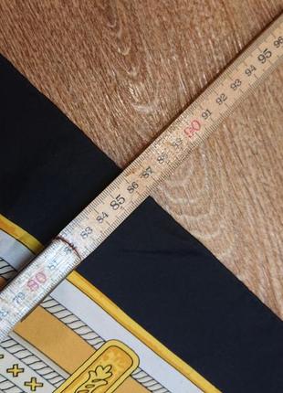 Винтажный шелковый платок в стиле hermes роуль