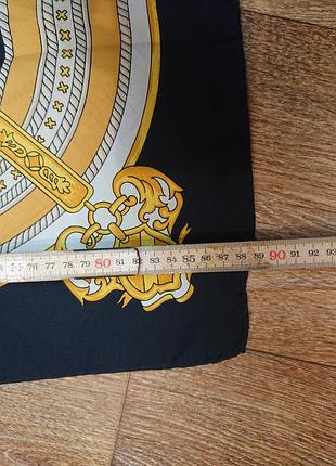 Винтажный шелковый платок в стиле hermes роуль