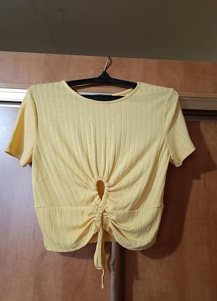 Футболочка топ в рубчик