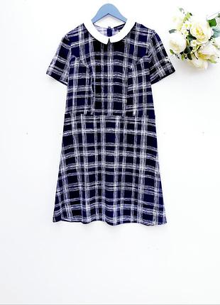 Красивое платье с белым воротничком трендовое милое платье