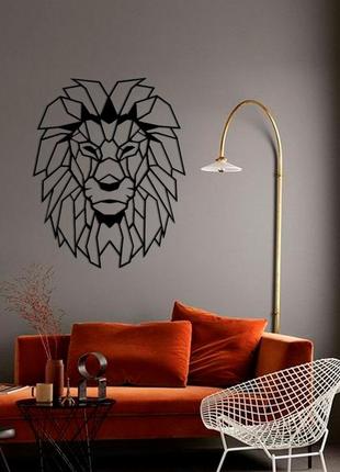 Картина з дерева на стіну lion