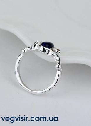 Шикарное модное кольцо елены гилберт из дневники вампира винтажное синие камни4 фото