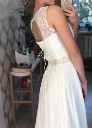 Свадебное платье! вечернее платье! белое платье!8 фото