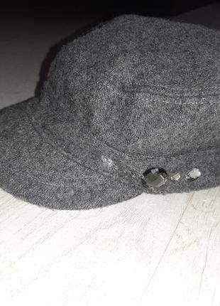 Шерстяная кеппи кепка шапка