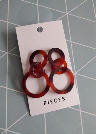 Сережки підвіски pieces з сайту asos