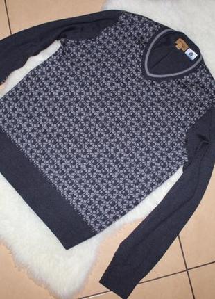 Вовняний светр/ джемпер шерсть від woolmark crocodile