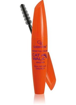 Тушь для ресниц cat walk golden rose объем голден роуз