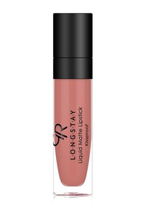 Рідка помада для губ golden rose №17 longstay liquid matte голден роуз матова