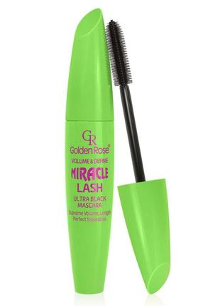 Туш для вій golden rose miracle lash об'єм голден роуз1 фото