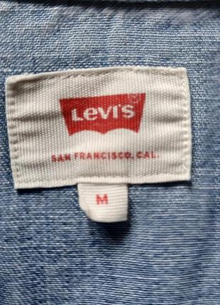 Рубашка джинсовая levi's размер м, состояние очень хорошее4 фото