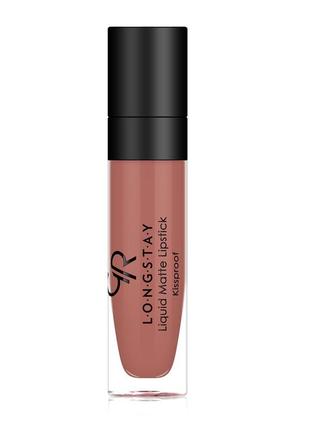 Рідка помада для губ golden rose №16 longstay liquid matte голден роуз матова